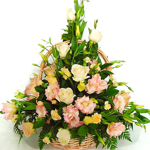 Pyramid Shape Arrangement  Of Flowers