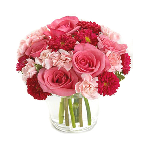 Pink Flowers Arranged in Vase