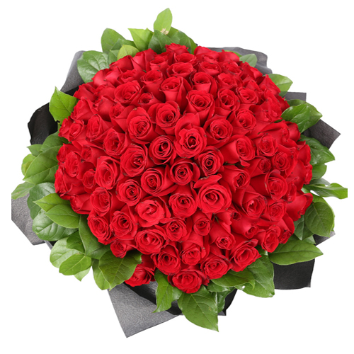 100 Red Roses Bouquet