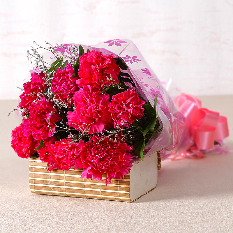 Lovely Pink Carnations Bouquet