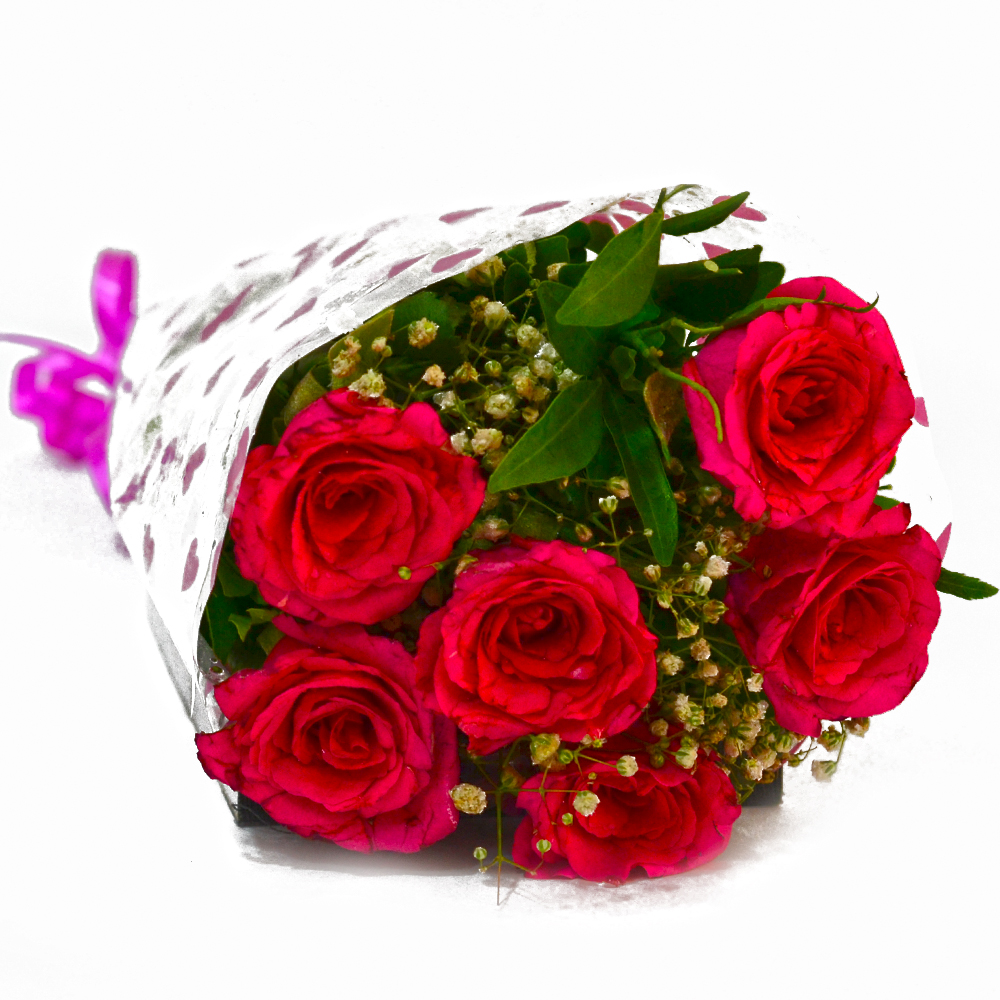 Bouquet of Fresh Red Roses