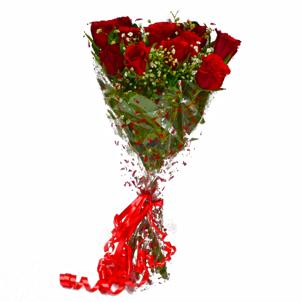 Romantic Gift Bouquet of Red Roses