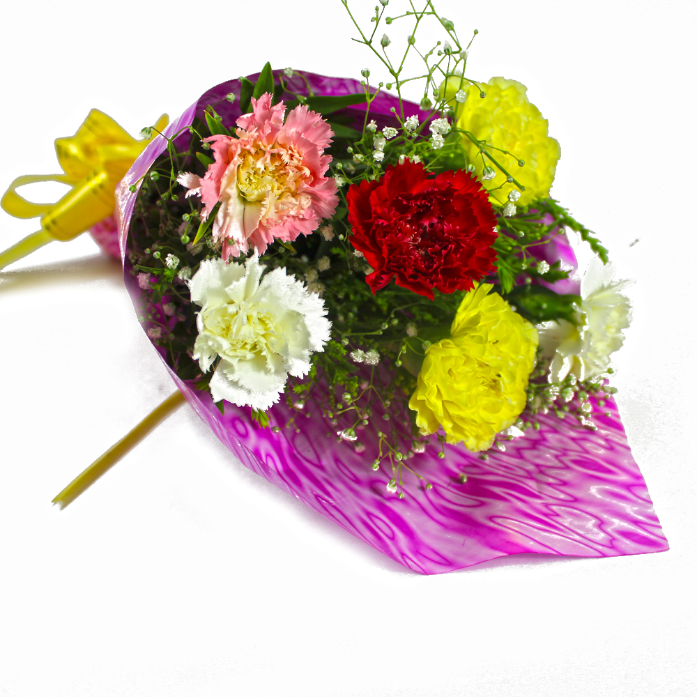 Exclusive Bouquet of Mix Color Carnations