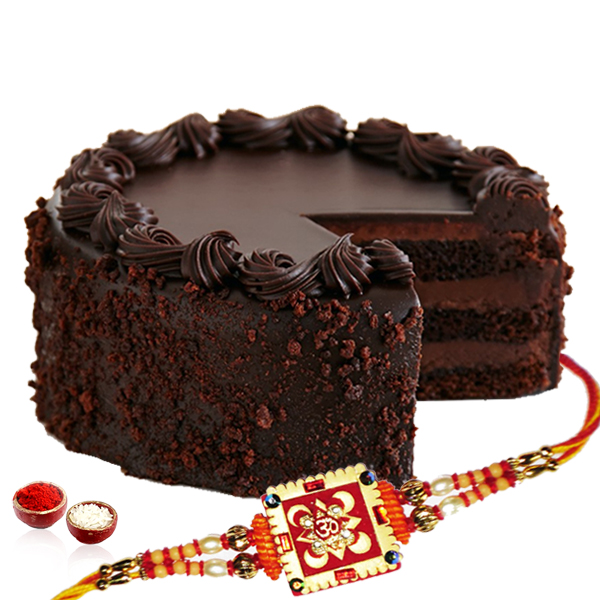 Dark Chocolate Cake with Rakhi