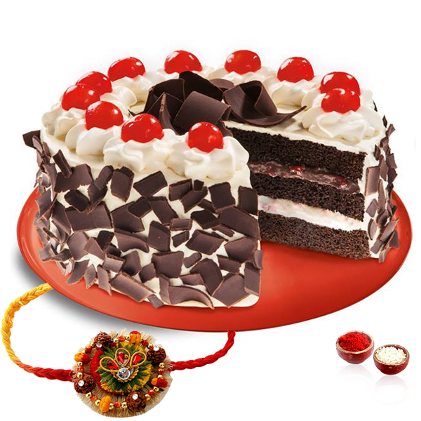 Black Forest Cake and Thread Rakhi