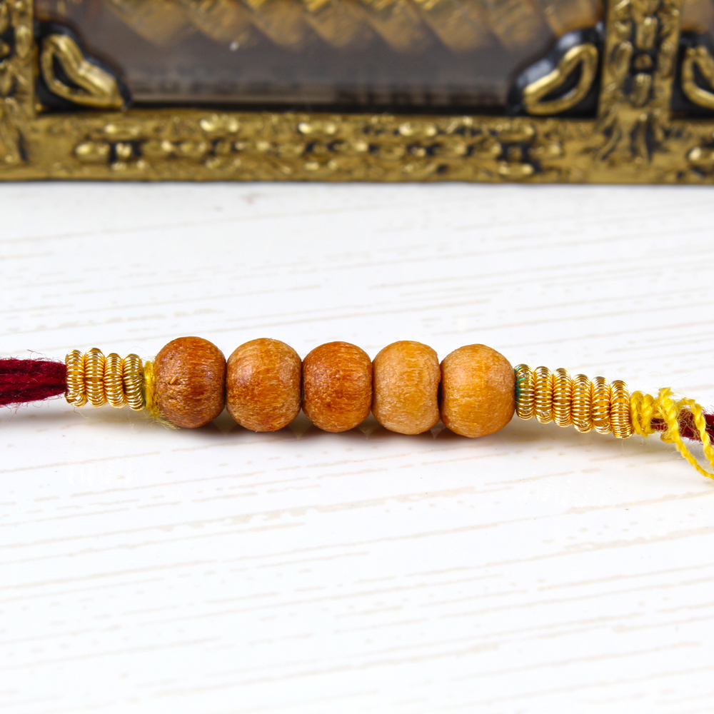 Rakhi with Zardosi work