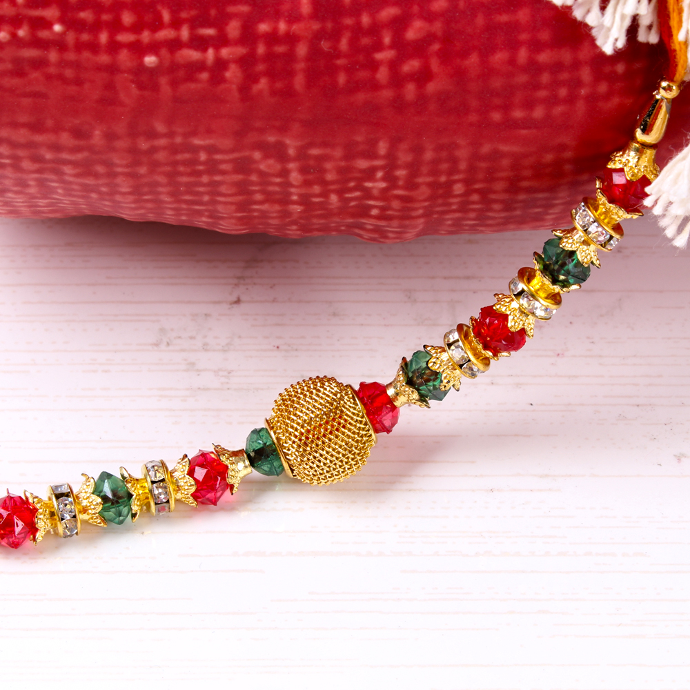 Colorful Beads Rakhi Thread