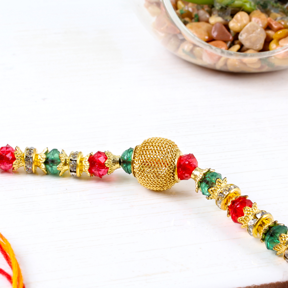 Colorful Beads Rakhi Thread