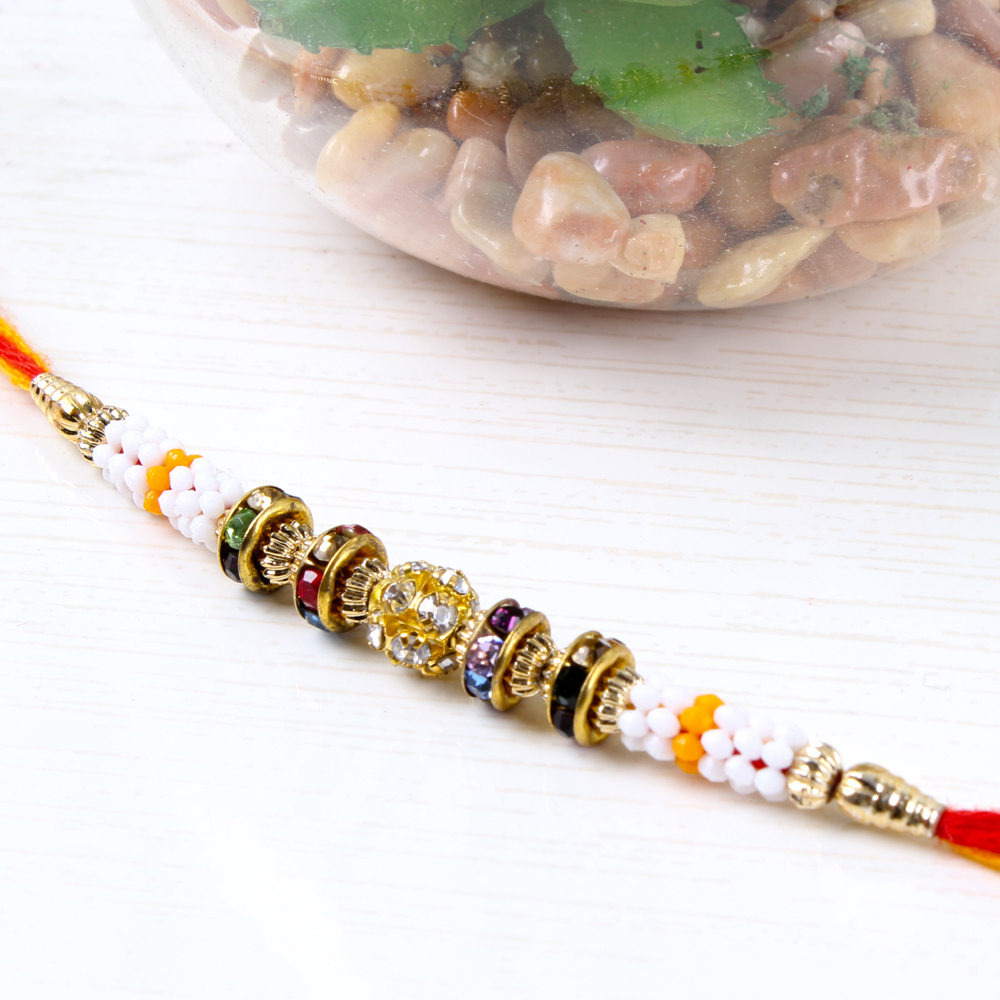 Diamond and Beads Rakhi
