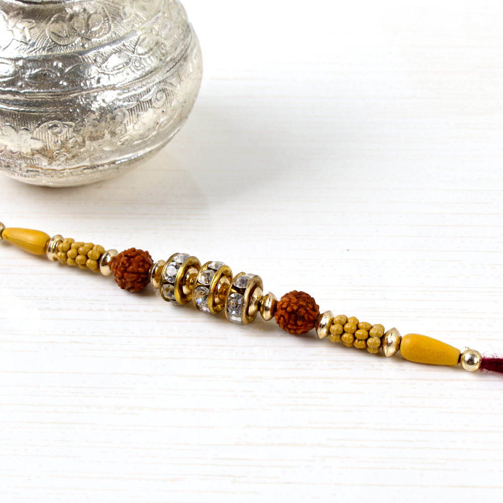 Diamond and Rudraksh Rakhi