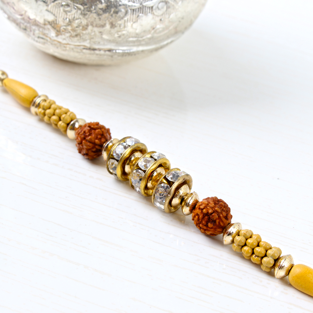 Diamond and Rudraksh Rakhi