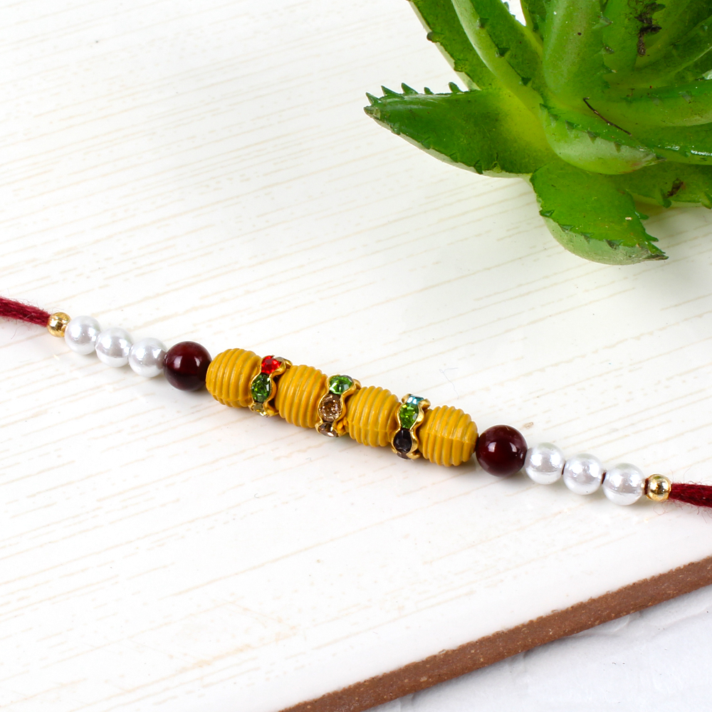 Stylish Designer Beads Rakhi