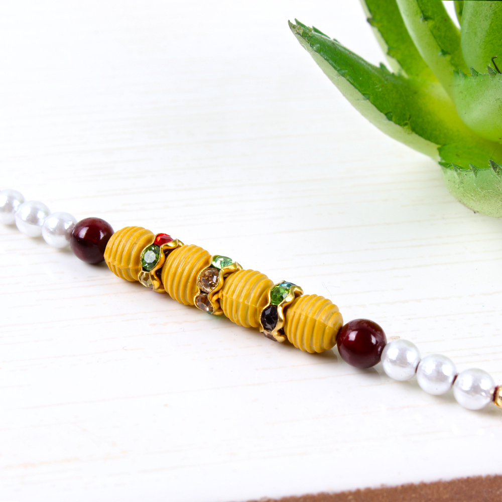 Stylish Designer Beads Rakhi