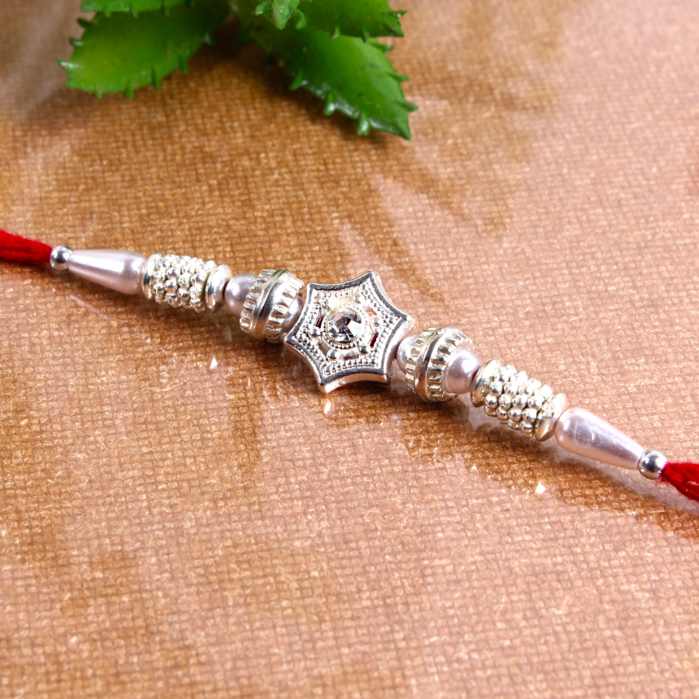 Traditional Silver Rakhi