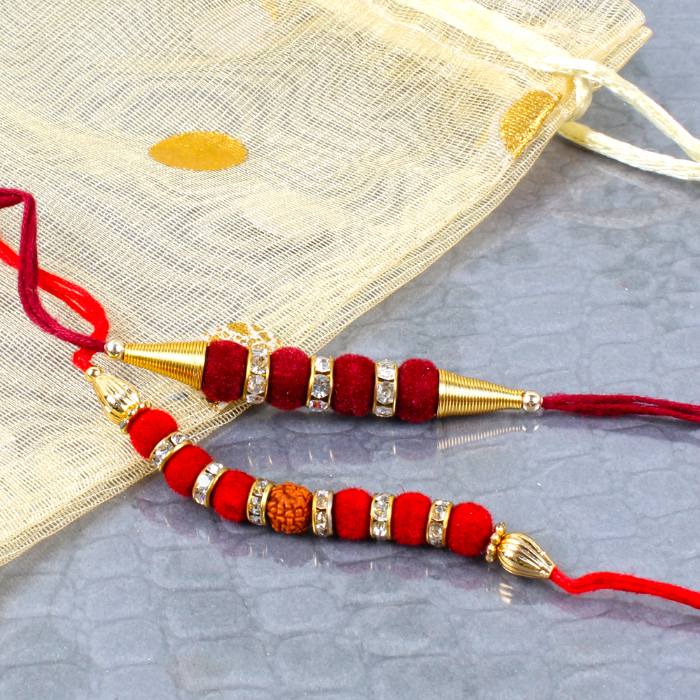 Gift Pack of 2 Exclusive Rakhis