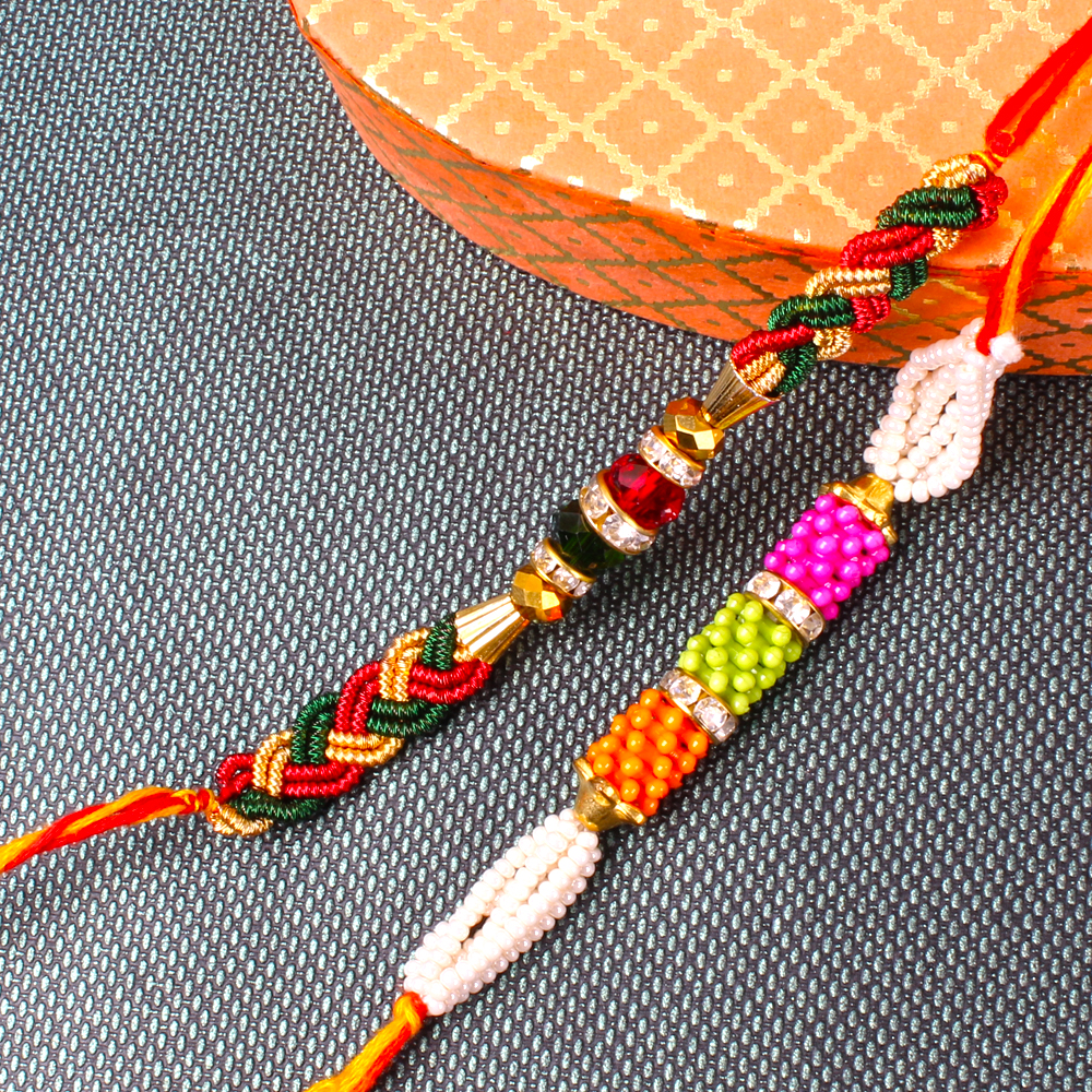 Best Beads 2 Rakhis Set For Brother