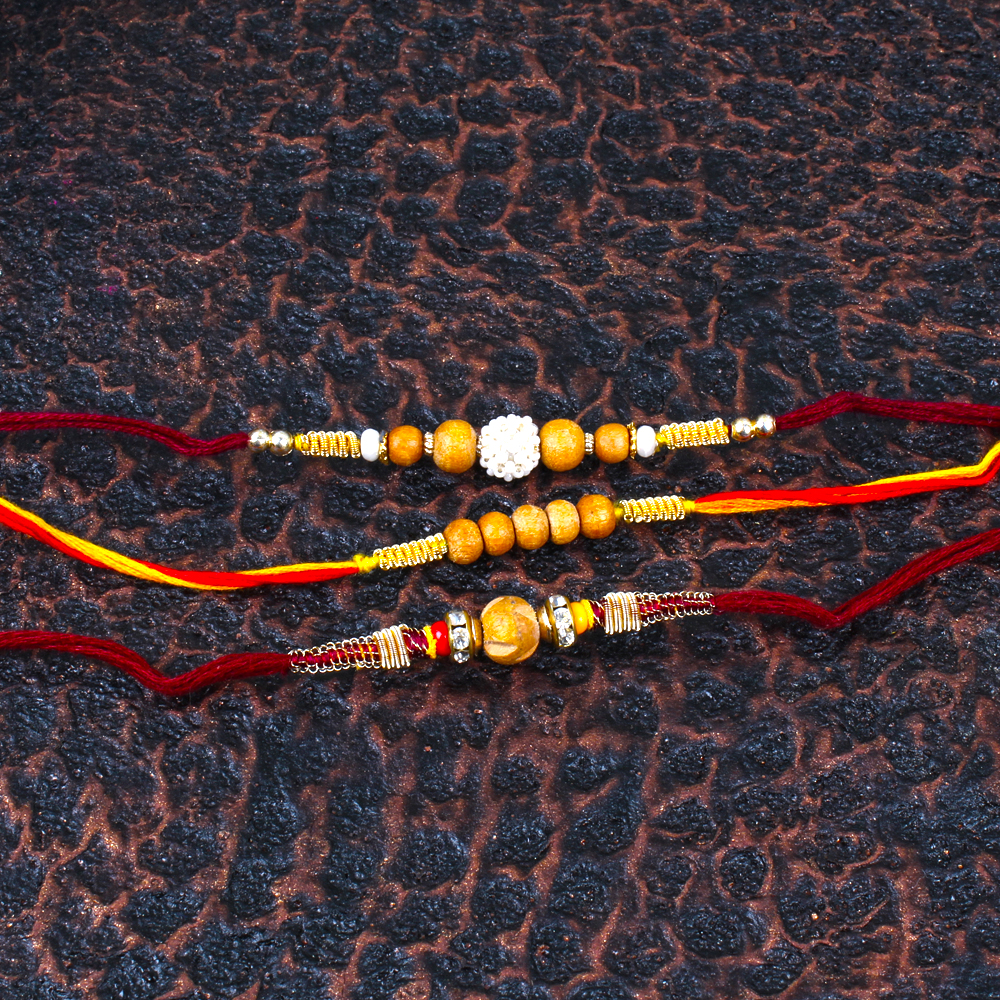 Sandalwood Rakhi Combo