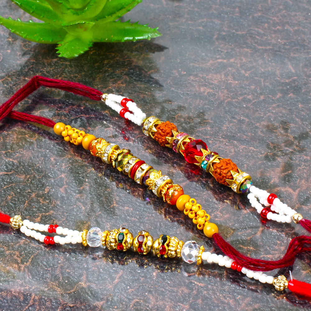 Set of Three Trendy Rakhi