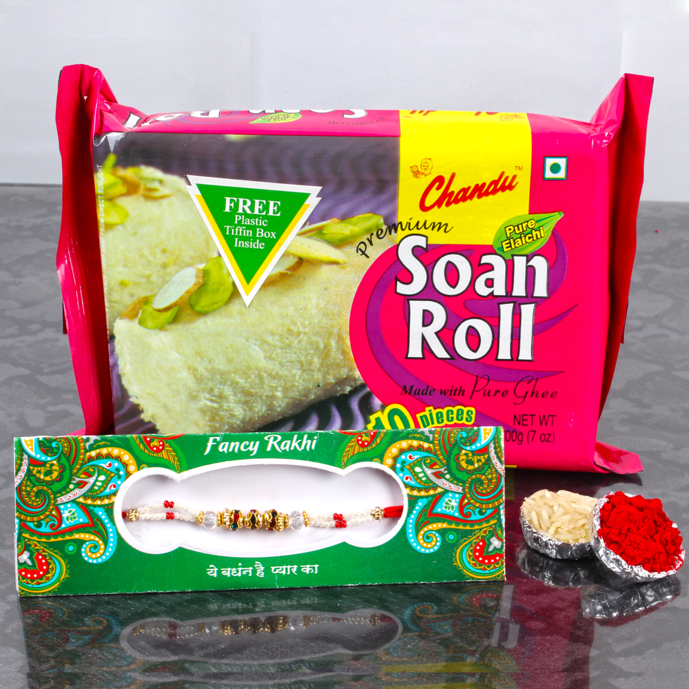 Fancy Rakhi with Soan Roll