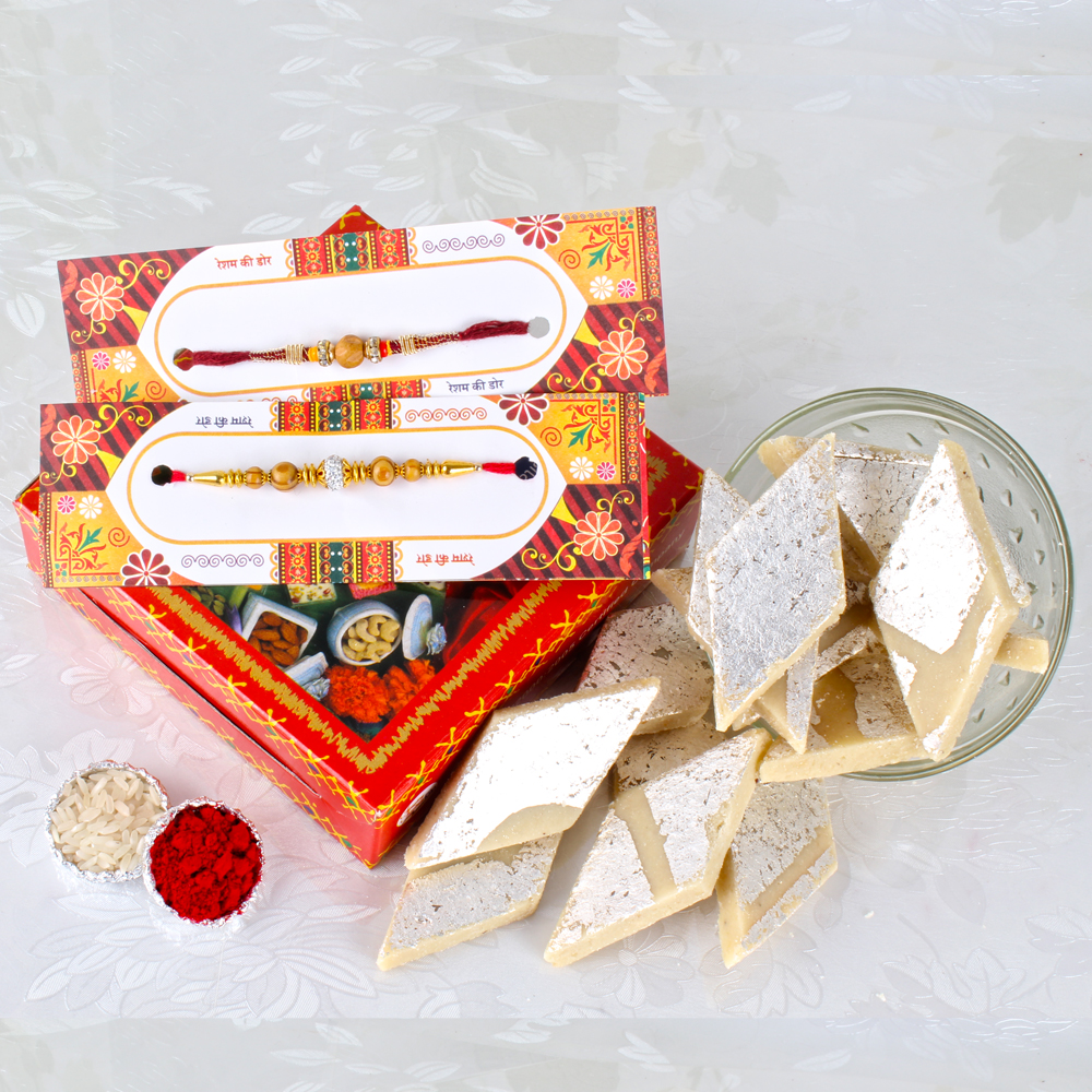 Best Rakhis with Kaju Sweets