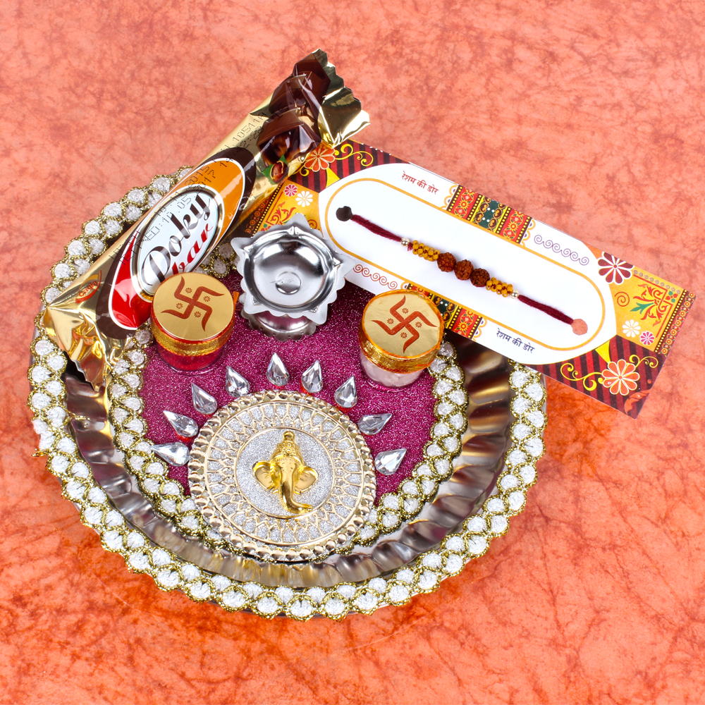 Chocolate with Rakhi Thali