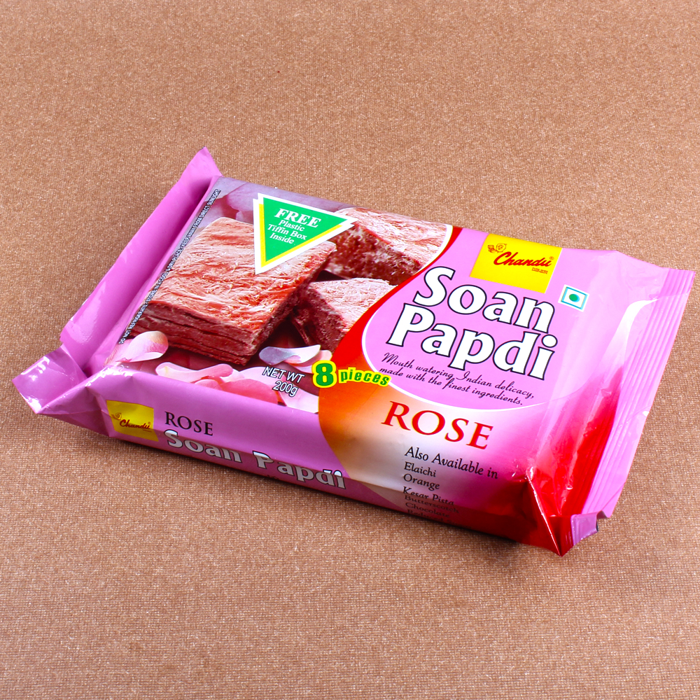 Soan Papadi Sweet and Small Rakhi Thali