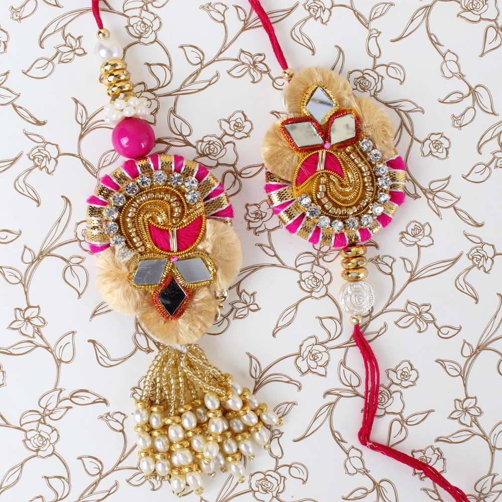 Gorgeous Design Bhaiya Bhabhi Rakhi