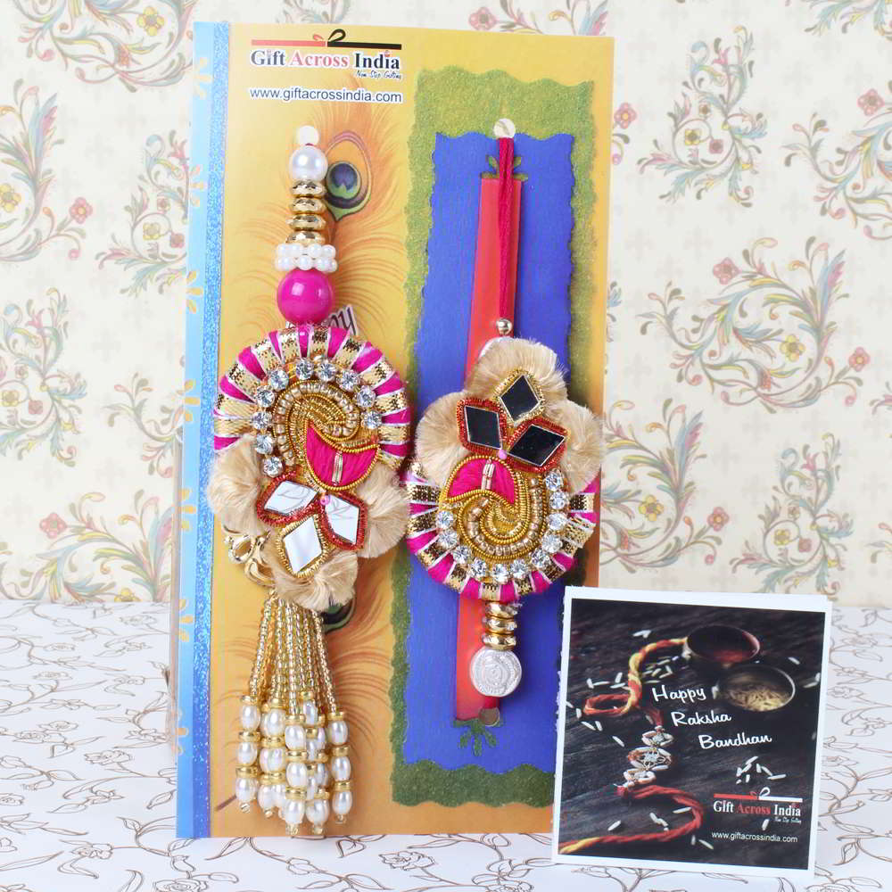 Gorgeous Design Bhaiya Bhabhi Rakhi