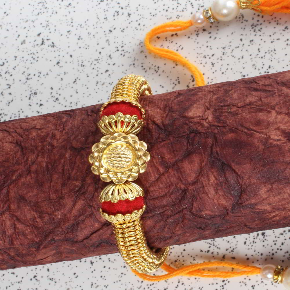 Golden Glossy Lumba Kada for Bhabhi