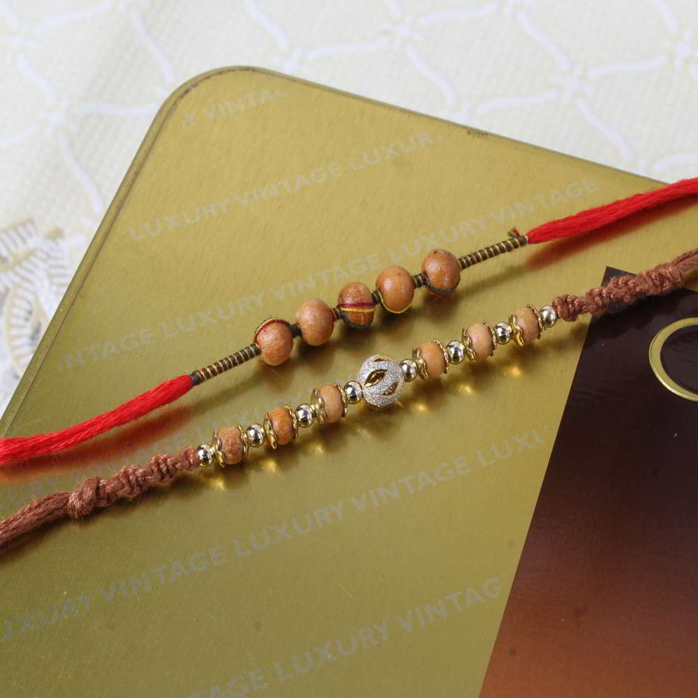  Hazelnuts Chocolate Box with Two Rakhis