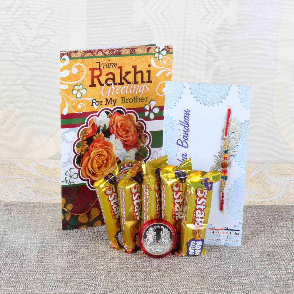Divine Rakhi with Five Star Chocolate Bars