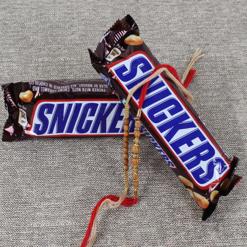 Snickers Chocolate Bar with 2 Rakhis