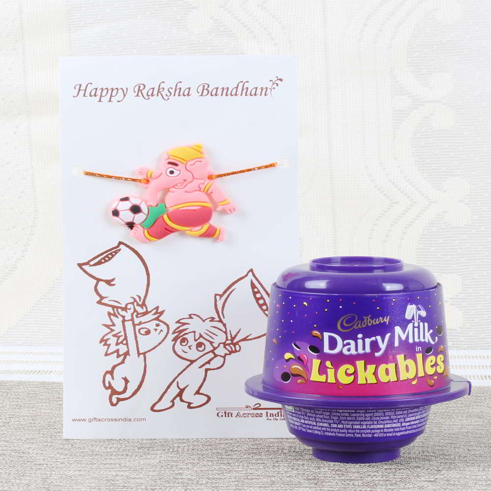 Cadbury Dairy Milk Lickables with Ganesha Rakhi