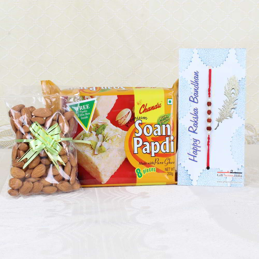 Rakhi Gift of Soan Papdi with Almonds - UK