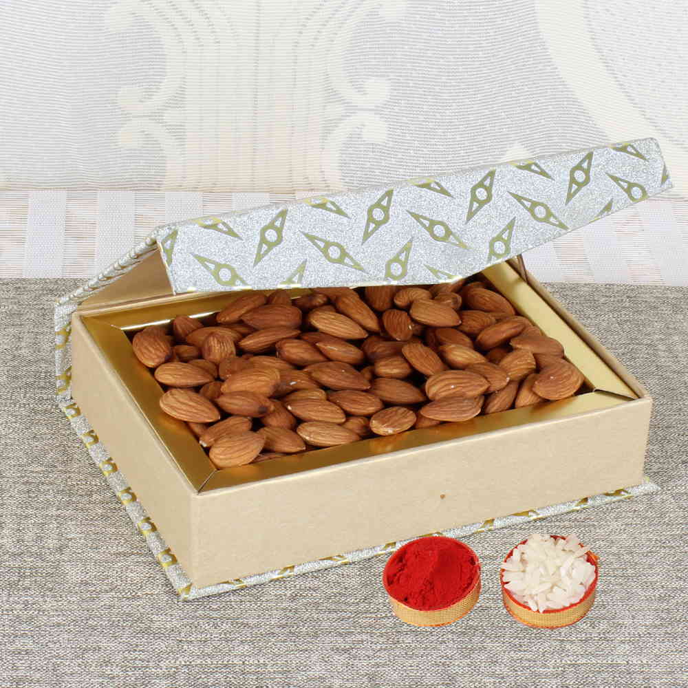 Bhai Dooj Gift of Tikka and Crunchy Almonds
