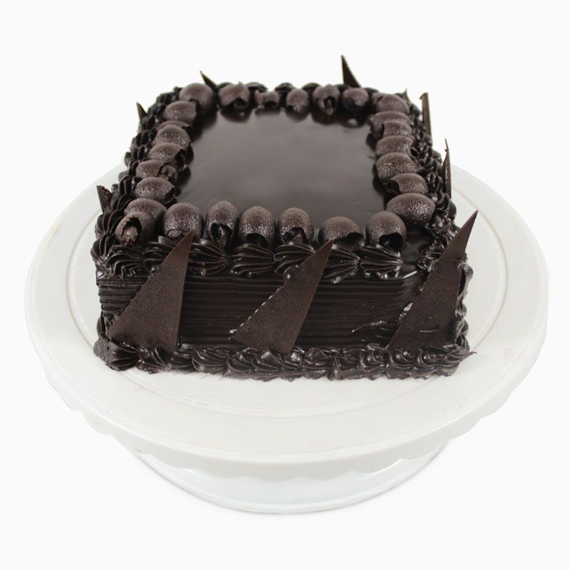 Tempting Square Dutch Truffle Chocolate Cake