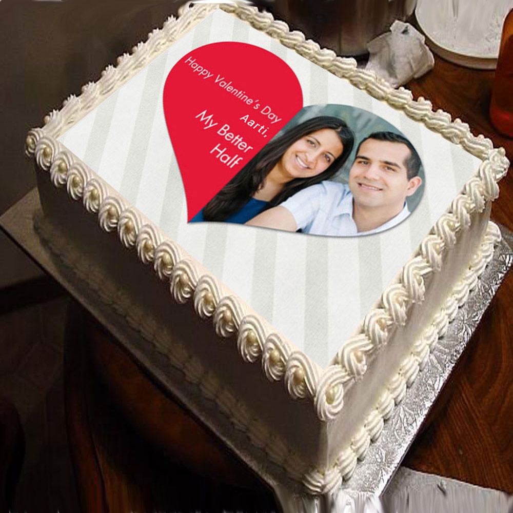 My Better Half Photo Cake