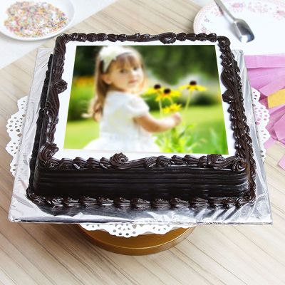 Dark Chocolate Personalized Cake