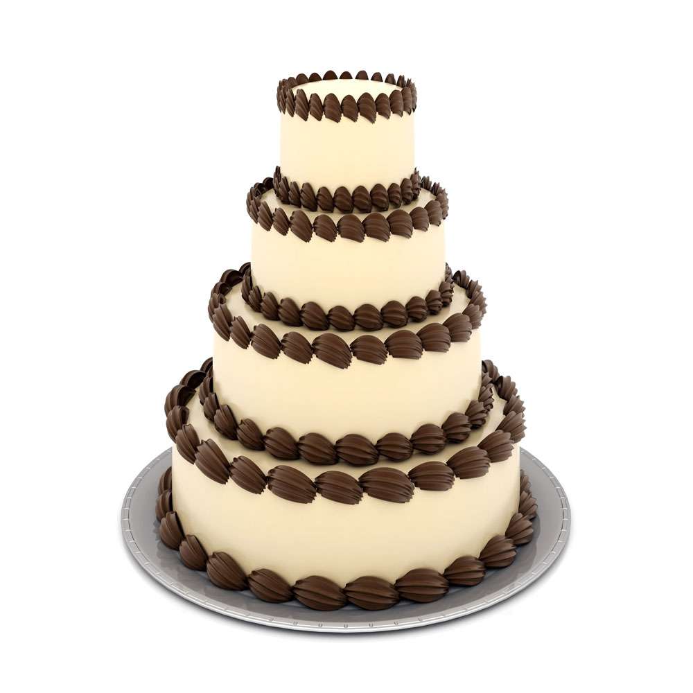 Four Tier Coffee Chocolate Cake