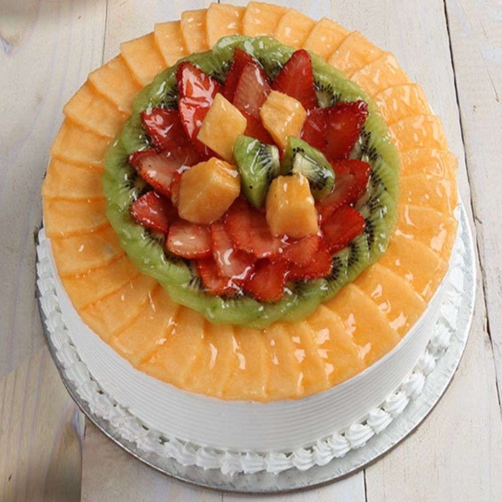 Eggless Fresh Fruit Cake from Five Star Bakery