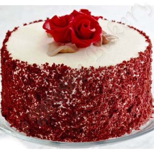 Tempting Round Shape Red Velvet Cake from Five Star Bakery