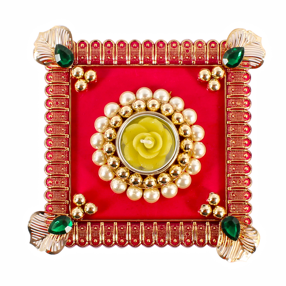 Square Acrylic Designer Diya