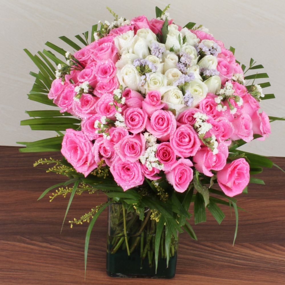 Exotic Roses Vase Arrangement