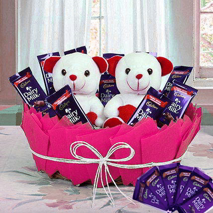 Gift Basket of Choco Teddy