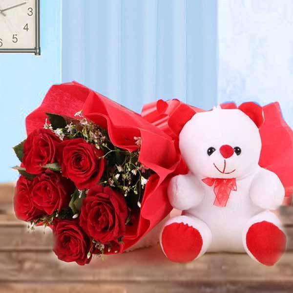 Combo of Flower and Teddy