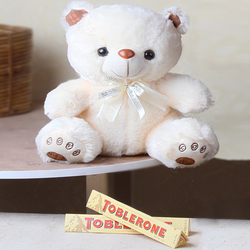 Combo of Teddy and Toblerone Chocolate