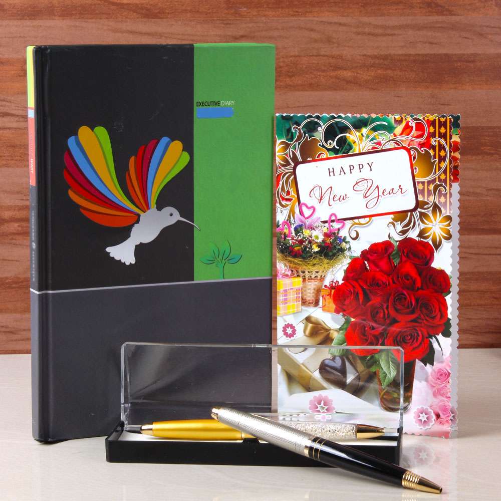 Diary Book with Pen Holder For New Year Gifting