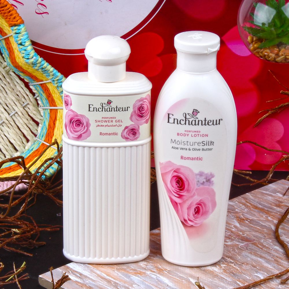 Enchanteur Perfume Shower Gel and Body lotion for Mothers Day