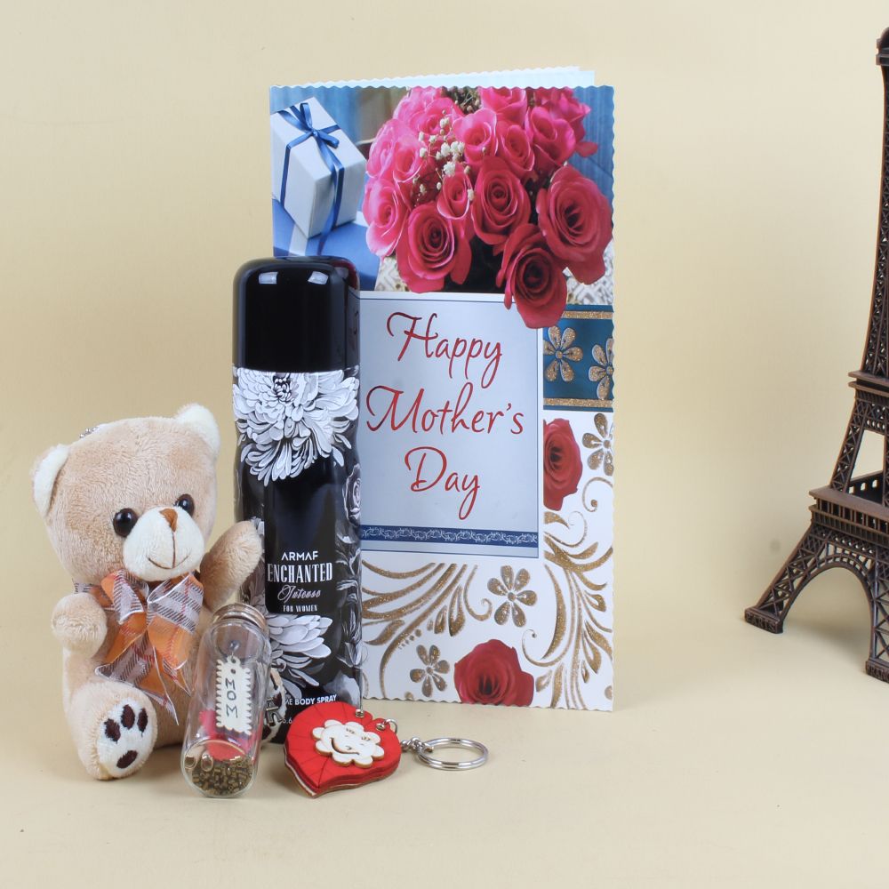 Armaf Deodorants Hamper with Cute Teddy and Greeting Card