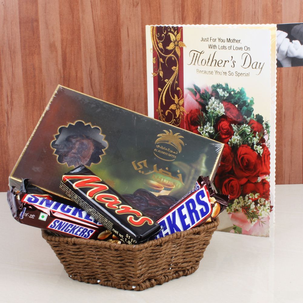 Imported Chocolates with Mothers Day Greeting Card